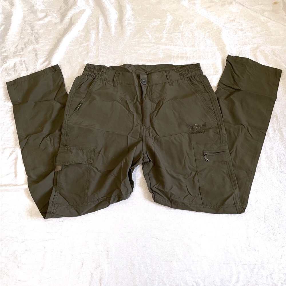 Army green cargo / tactical / utility nylon pants